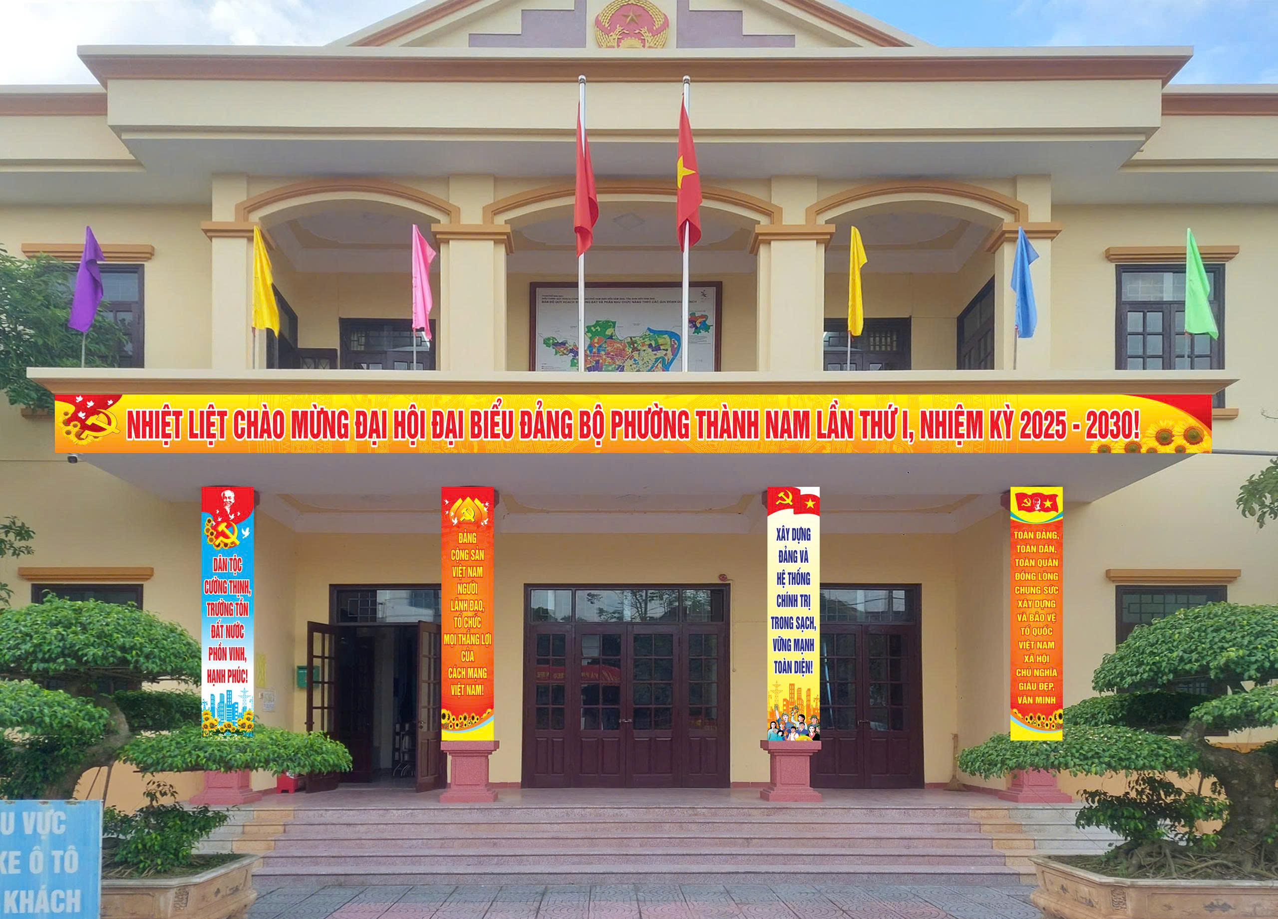 CHÀO MỪNG ĐẠI HỘI ĐẠI BIỂU ĐẢNG BỘ PHƯỜNG THÀNH NAM LẦN THỨ I, NHIỆM KỲ 2025 - 2030 