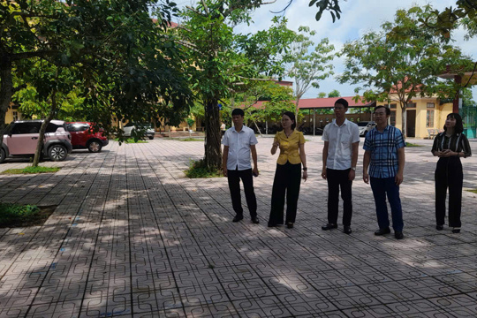 UBND phường Thành Nam làm việc với các trường Mầm non, Tiểu học, THCS trên địa bàn phường  